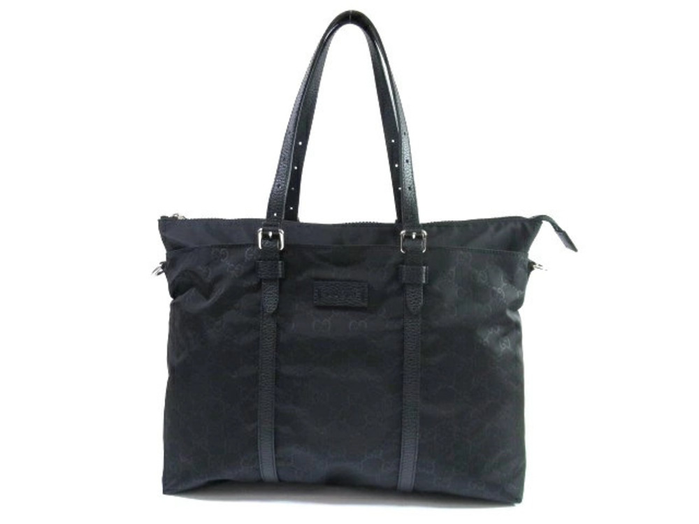 Gucci bag tote leather black
